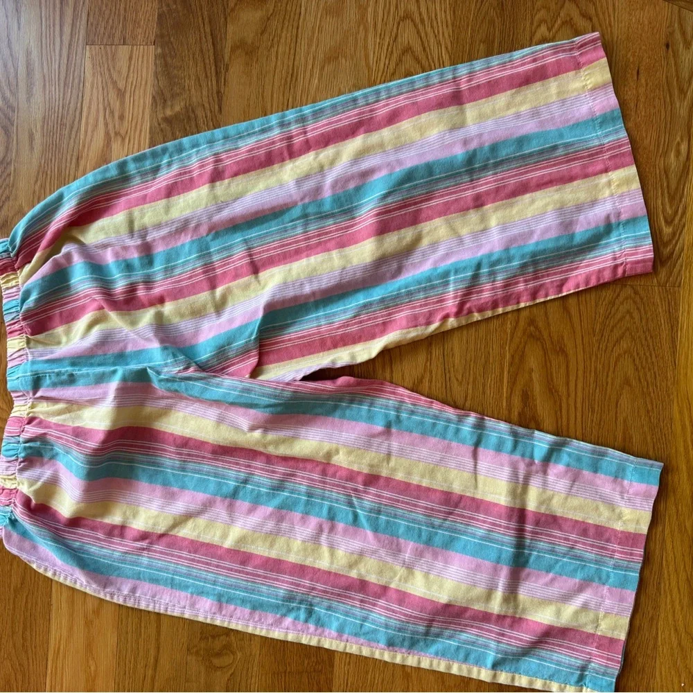 Joe Boxer Striped Lounge Pants in Pink, Blue & Yellow; spring colors y2k breezy - Picture 5 of 5